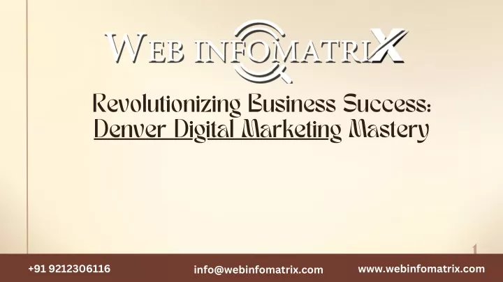 revolutionizing business success denver digital