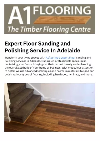 Expert Floor Sanding and Polishing Service In Adelaide