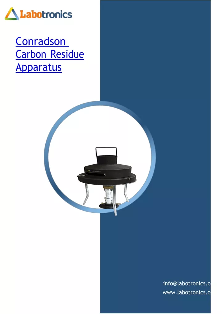 conradson carbon residue apparatus