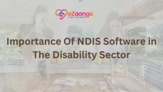 Importance Of NDIS Software in The Disability Sector
