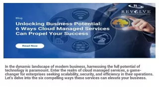 6 Ways Cloud Managed Services Can Propel Your Success