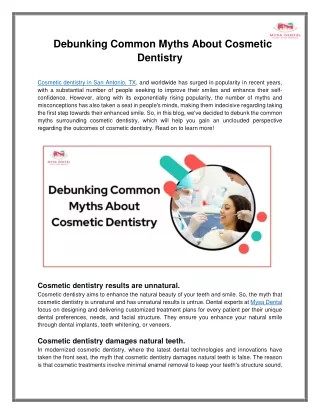 Debunking Common Myths About Cosmetic Dentistry_Doc Submission