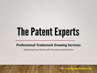 Professional Trademark Drawing Services | The Patent Experts