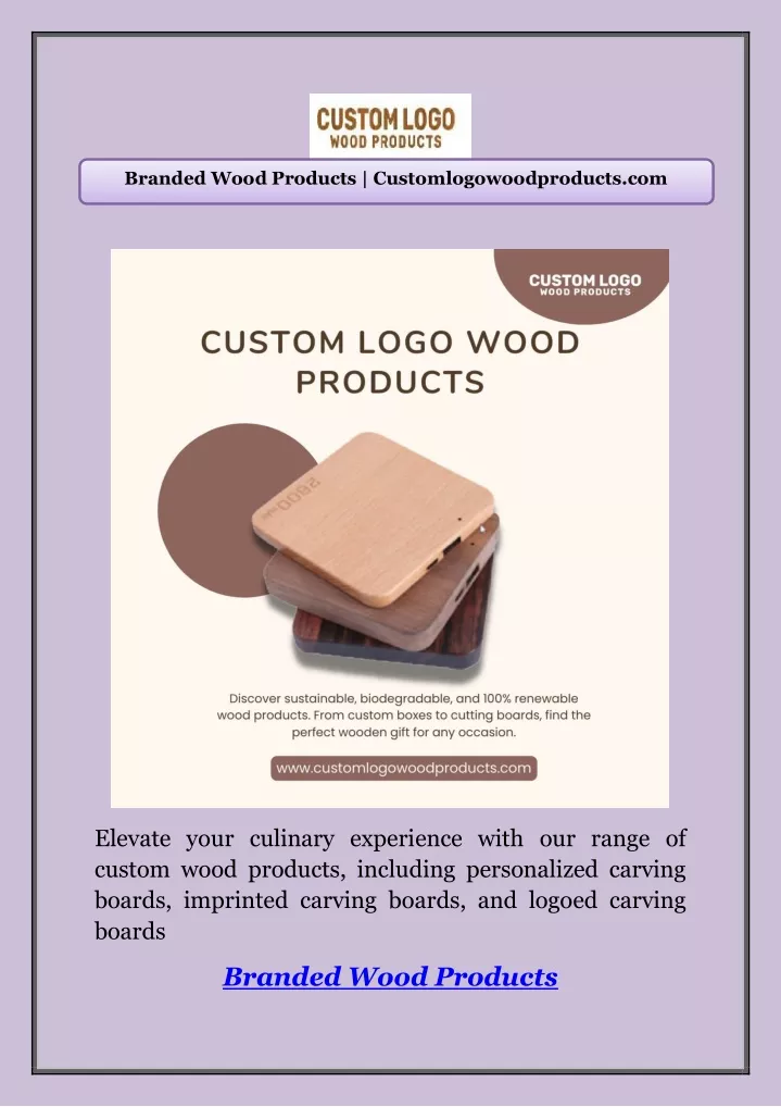 branded wood products customlogowoodproducts com