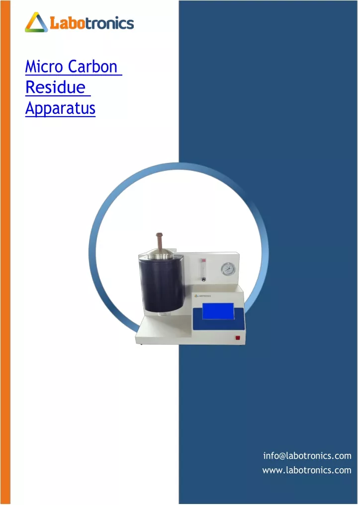 micro carbon residue apparatus
