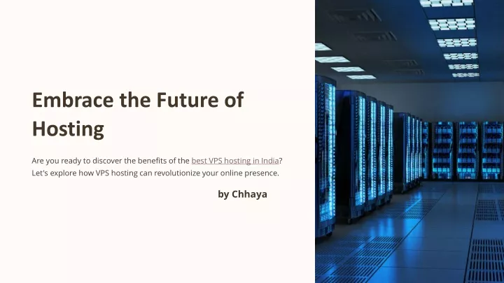 embrace the future of hosting
