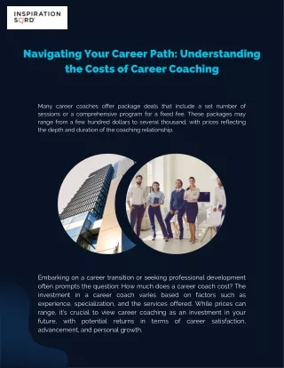 Navigating Your Career Path Understanding the Costs of Career Coaching