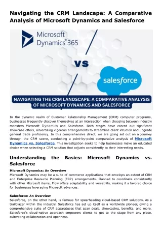 navigating the crm landscape a comparative