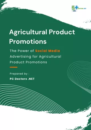 The Power of Social Media Advertising for Agricultural Product Promotions