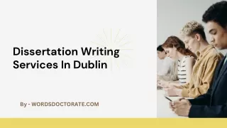 dissertation writing services in dublin