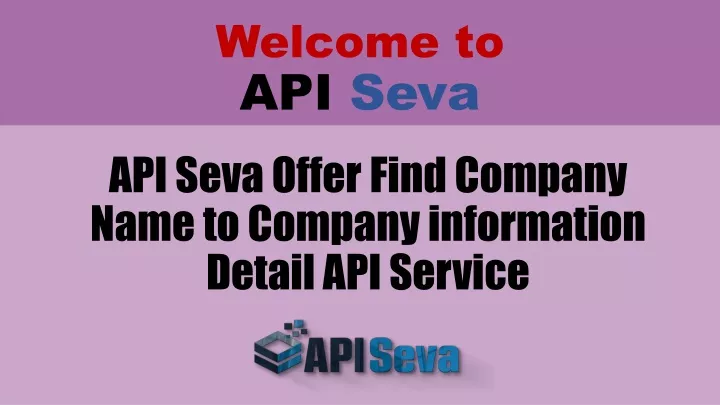 welcome to api seva