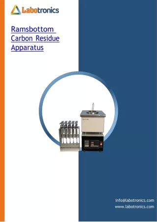 ramsbottom carbon residue apparatus