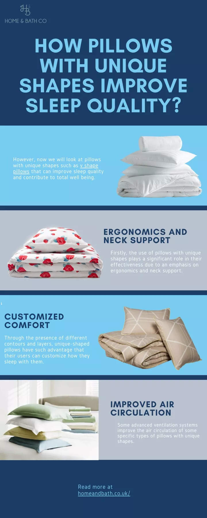 how pillows with unique shapes improve sleep