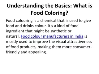 what-is-food-coloring