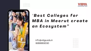 best colleges for mba in meerut create