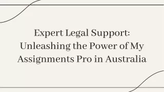 Expert Law Assignment Help in Australia - Your Key to Academic Success!