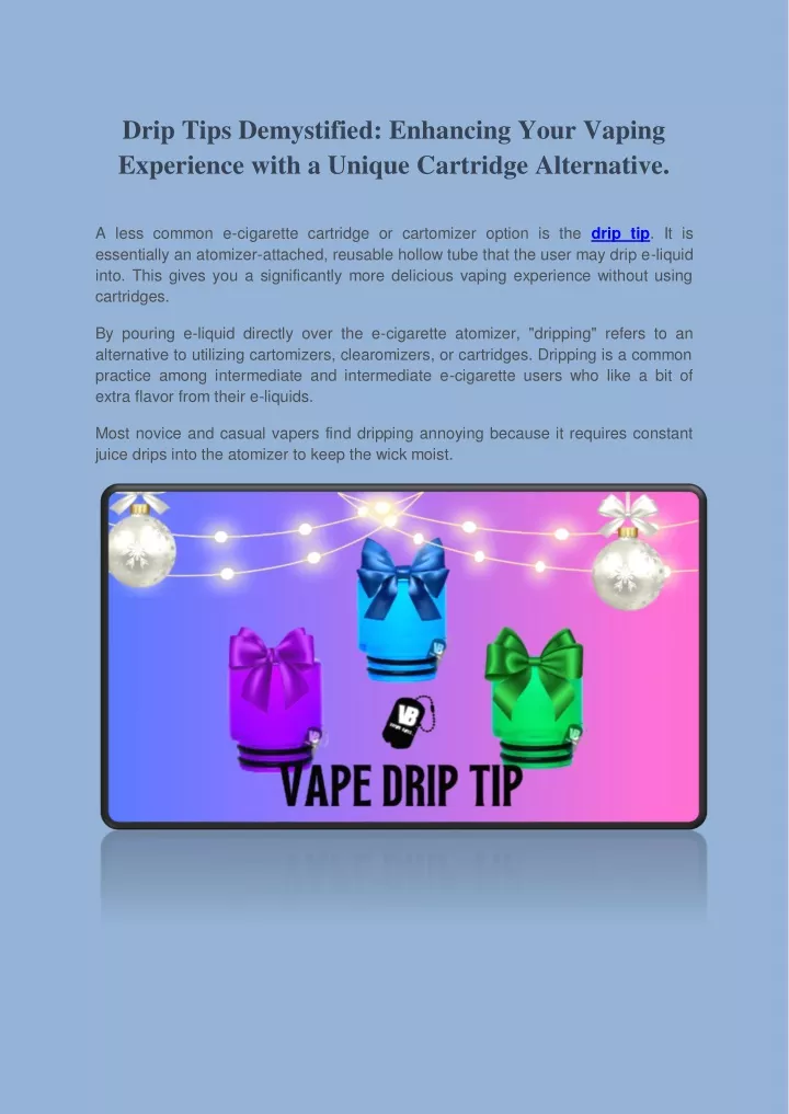 drip tips demystified enhancing your vaping