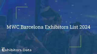 MWC Barcelona Exhibitors List 2024
