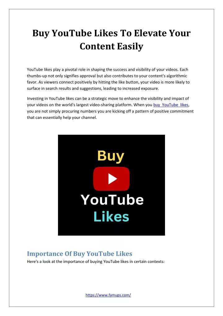 buy youtube likes to elevate your content easily