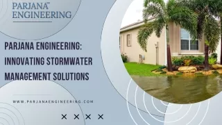 Revolutionizing Stormwater Management with Parjana Engineering Solutions