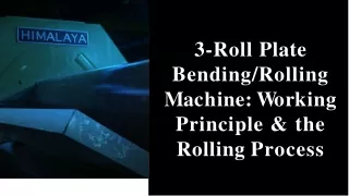 3 roll plate bending rolling