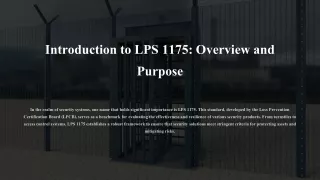 Introduction to LPS 1175: Overview and Purpose