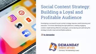 Social Content Strategy Building a Loyal and Profitable Audience