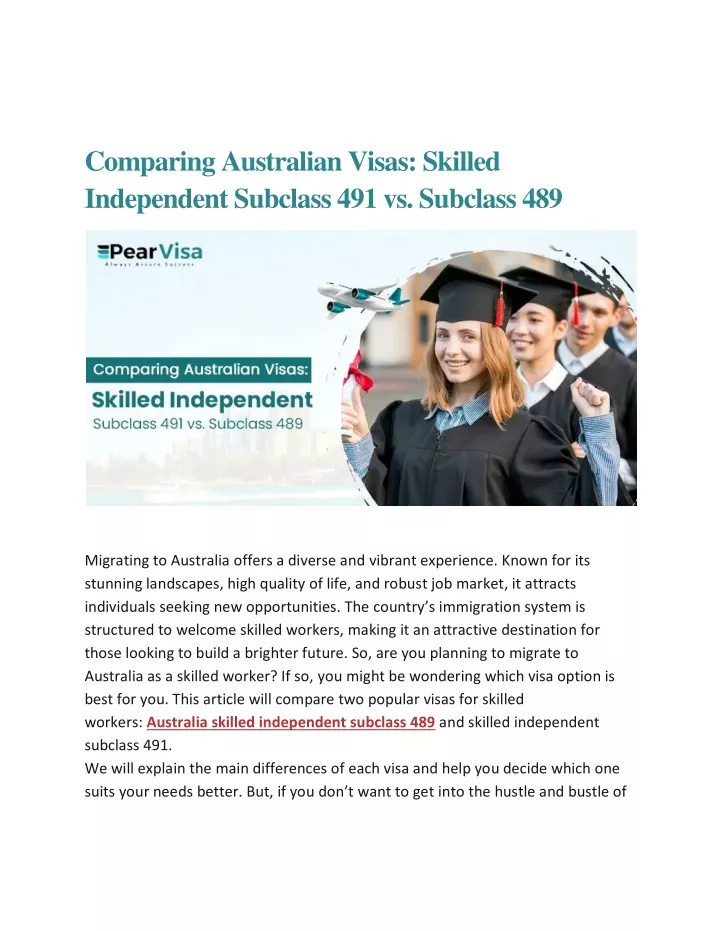 Ppt Comparing Australian Visas Skilled Independent Subclass 491 Vs Subclass 489 Powerpoint 3754