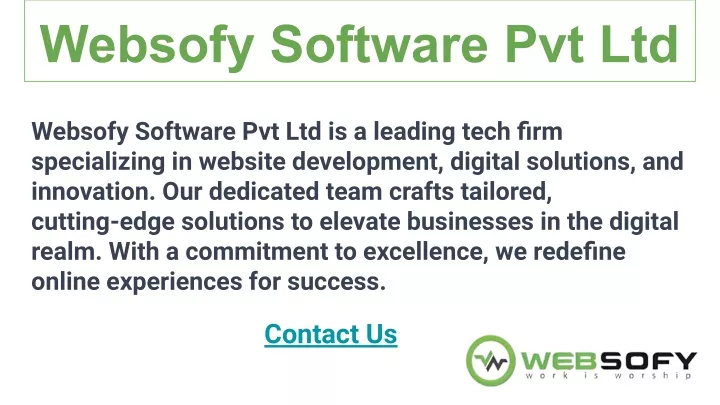 websofy software pvt ltd