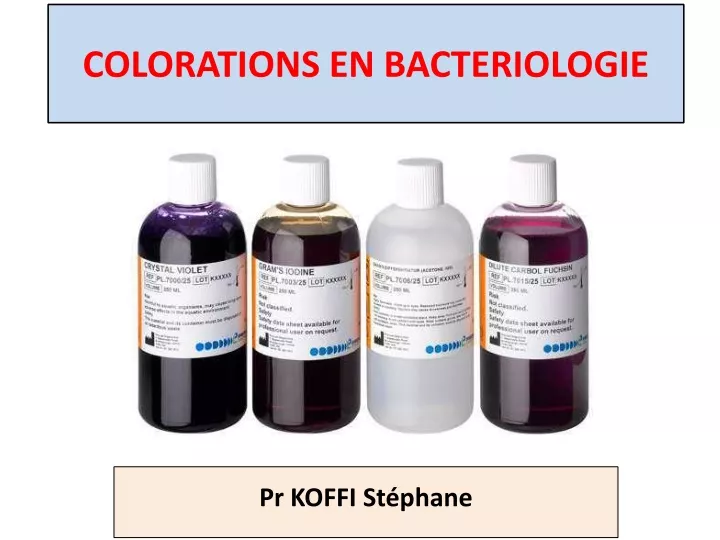 colorations en bacteriologie