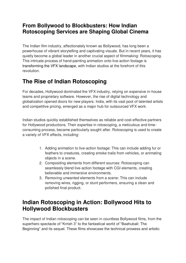 from bollywood to blockbusters how indian