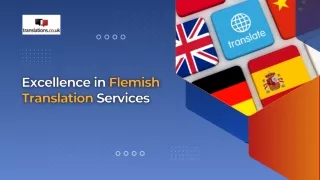 Excellence in Flemish Translation Services
