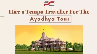 Hire a Tempo Traveller For The Ayodhya Tour