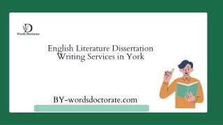 english literature dissertation writing services