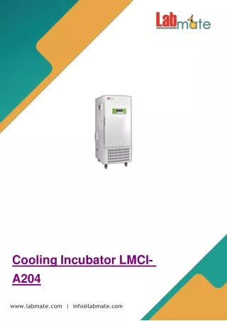cooling incubator lmci a204