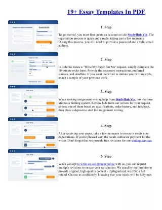 19  Essay Templates In PDF