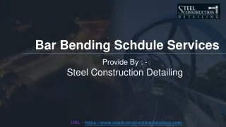 Bar Bending Schedule - Steel Construction Detailing
