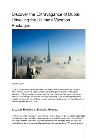 Discover the Extravagance of Dubai_ Unveiling the Ultimate Vacation Packages (1)