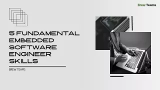 5 Fundamental Embedded Software Engineer  Skills - Brew Teams