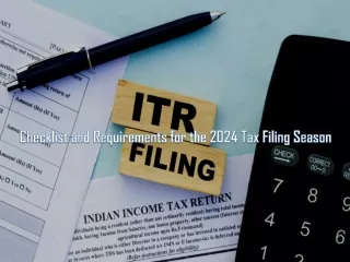 Checklist and Requirements for the 2024 Tax Filing Season