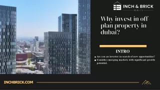 Investment opportunities in off-plan properties in Dubai