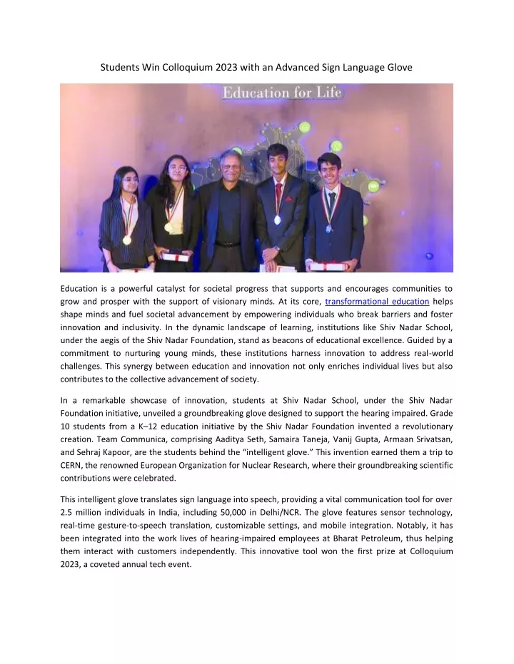 students win colloquium 2023 with an advanced