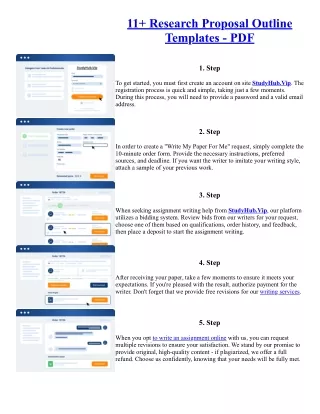 11  Research Proposal Outline Templates - PDF