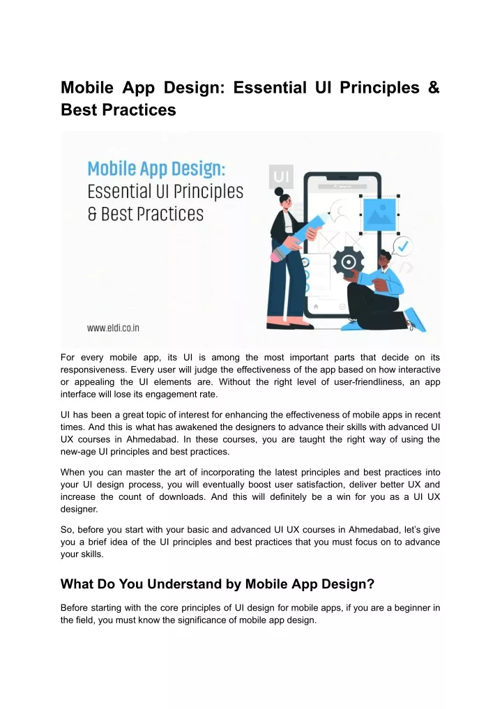 mobile app design essential ui principles best