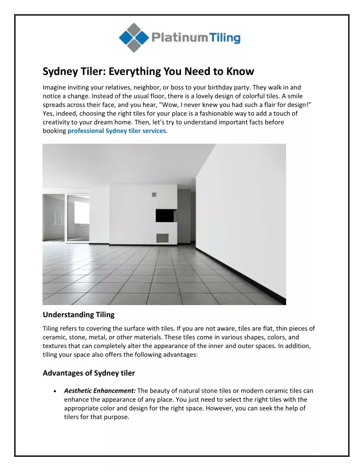 sydney tiler everything you need to know