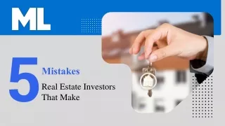 5 Common Mistakes That Real Estate Investors Make | Motivated Leads