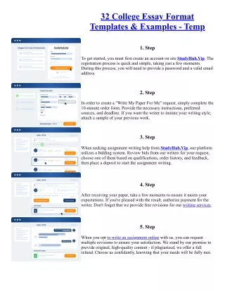 32 College Essay Format Templates & Examples - Temp