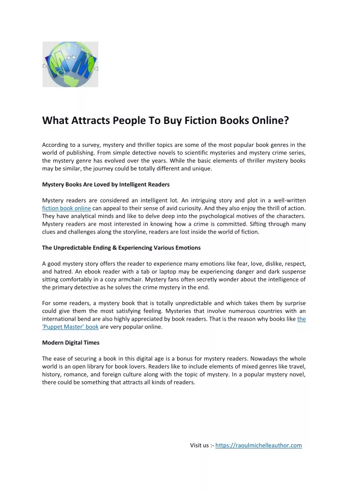 what attracts people to buy fiction books online