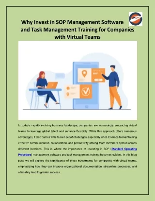 why invest in sop management software and task