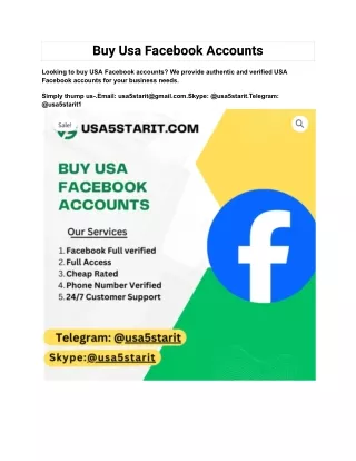 buy usa facebook accounts